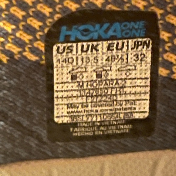 Hoka Hopara 2 Blue Athletic Shoes Men’s Size 14D - Picture 11 of 12